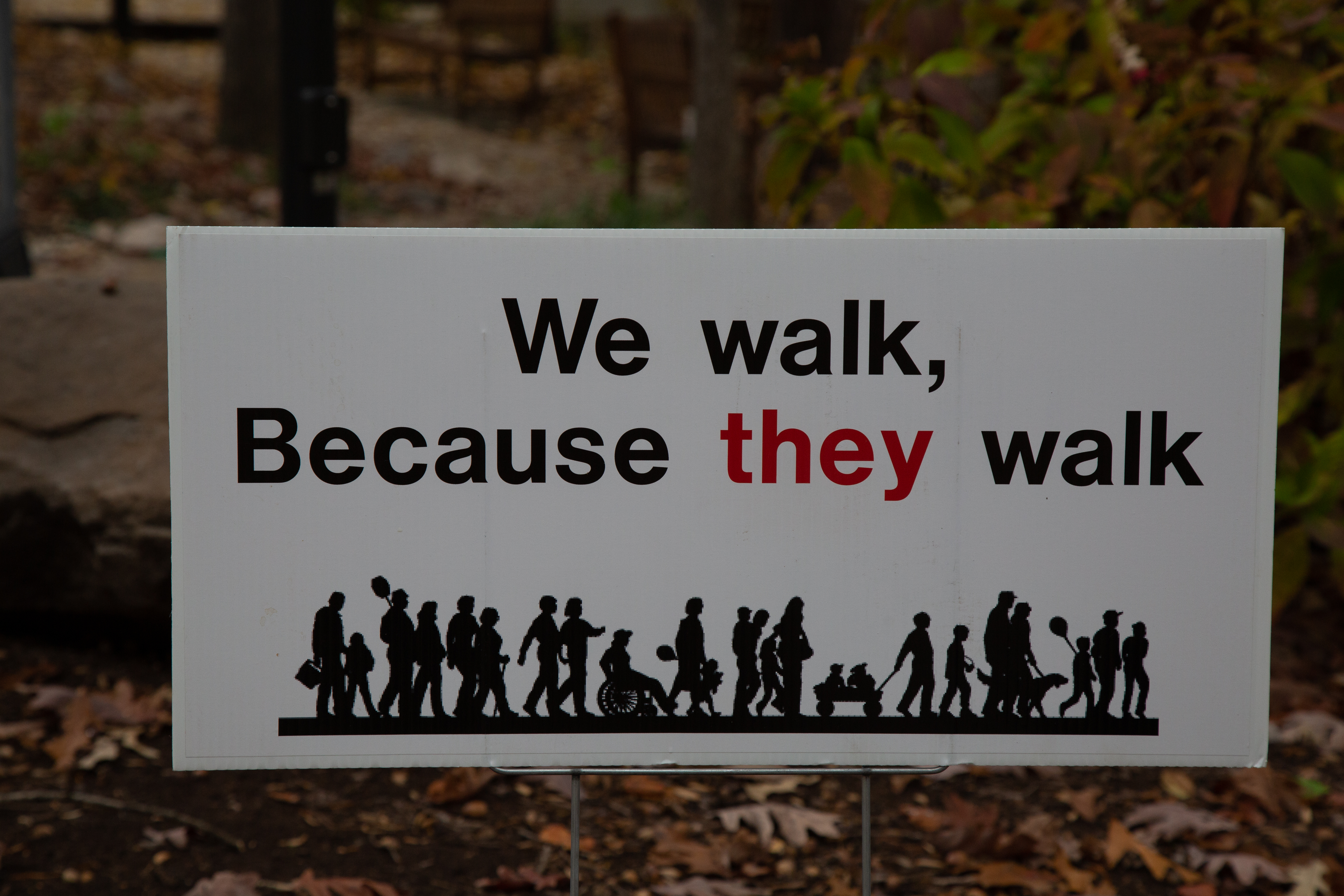 We walk, because they walk.