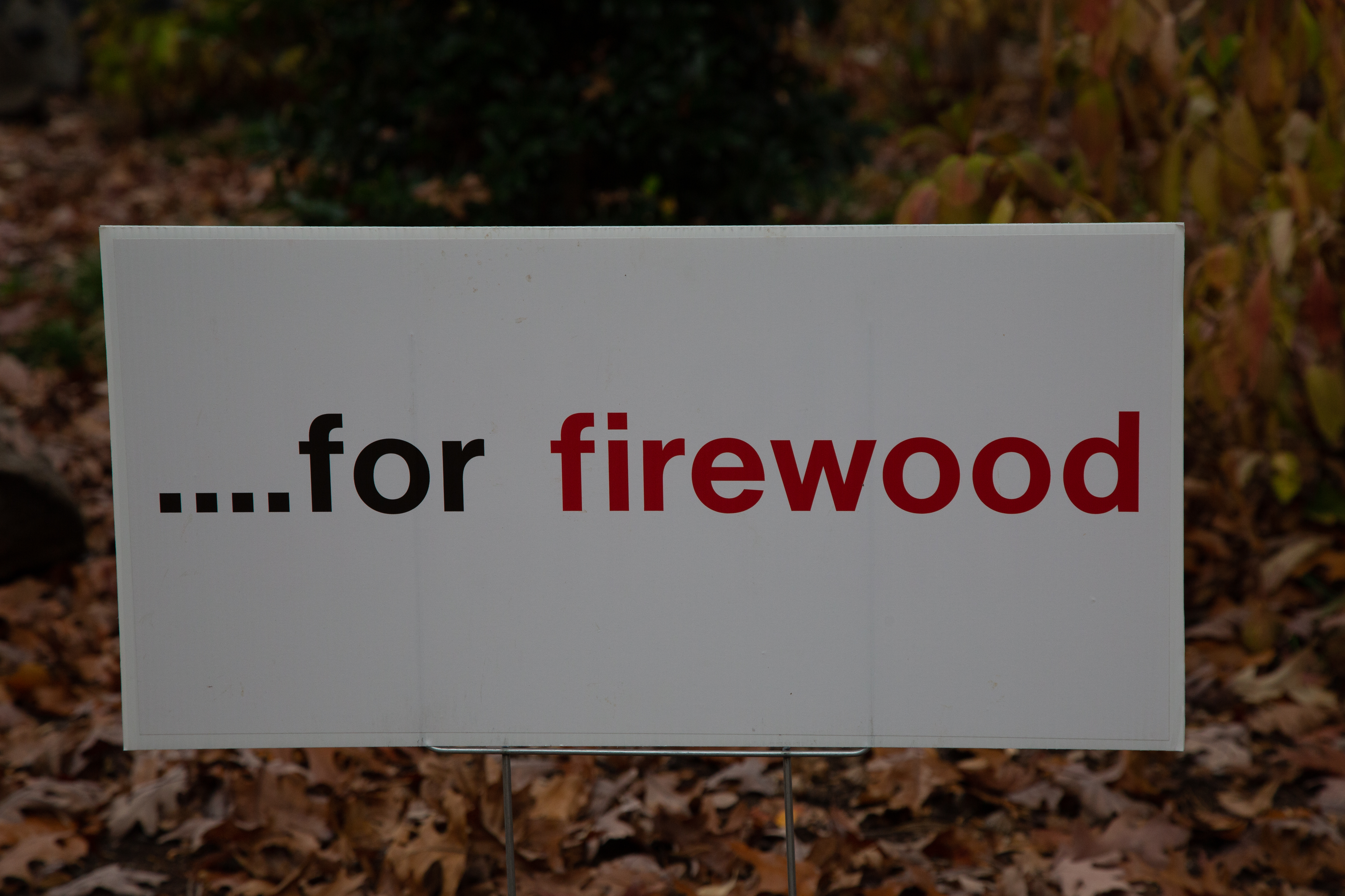 ...for firewood